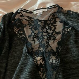 Black long sleeve cardigan